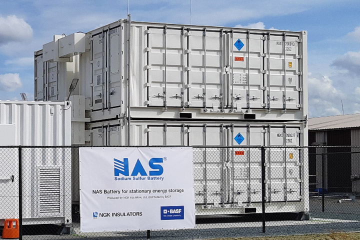 NAS Batteries installed in BASF’s Antwerp Verbund site