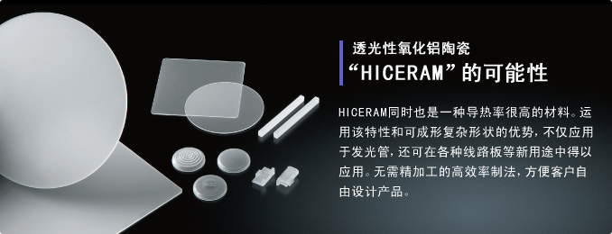 透光性氧化铝陶瓷HICERAM的可能性