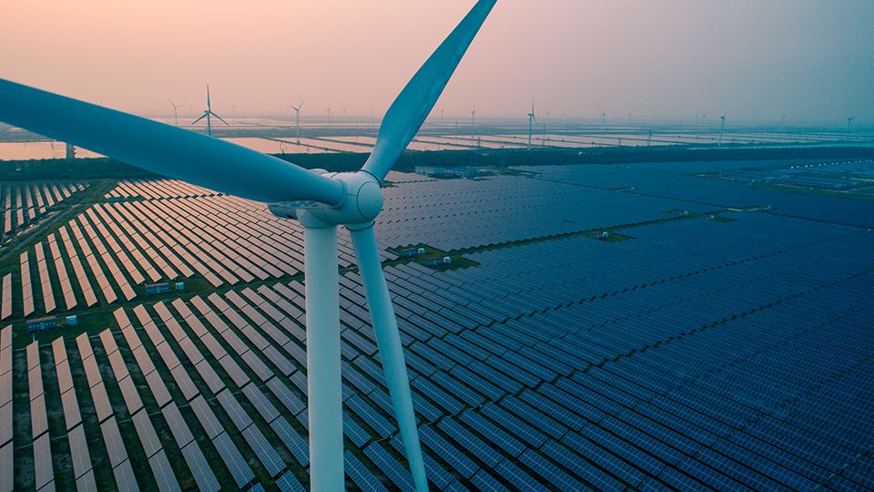 Why are batteries crucial for renewable energy? - Wind farm