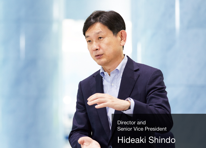 Director and Senior Vice President Hideaki Shindo