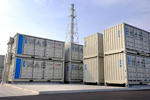 Containerized NAS battery units installed at the Buzen Substation