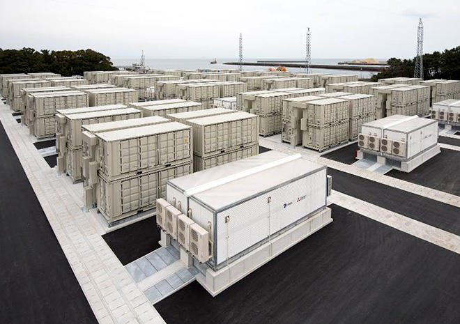 View of the Buzen Substation(Courtesy of Mitsubishi Electric Corporation)