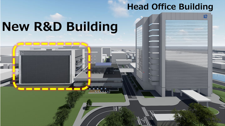 Image of the new R&D building