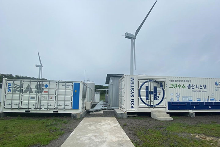 Installed NAS batteries at Sangmyung Wind Farm