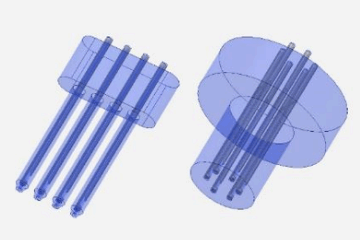 Multiple pin/Multiple hollow hole shape