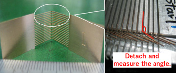 Diagram of evaluation method for 'Bending terminal'.