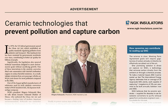 Nov 28, 2022 NGK INSULATORS: A ceramics company for a smarter, carbon neutral future(The Financial Times)