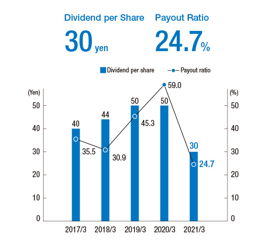 Dividend per Share and Payout Ratio