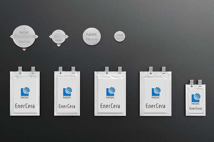 Chip-type ceramic rechargeable battery EnerCera series is developed.