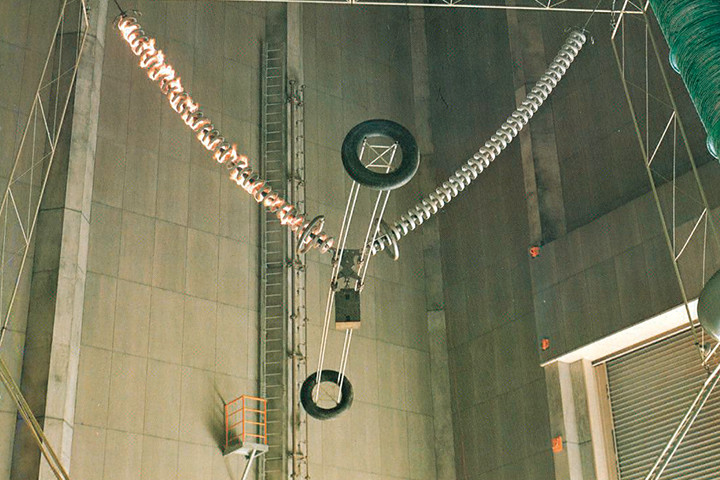 Artificial contamination test on 800kV V-arranged suspension insulator string assembly