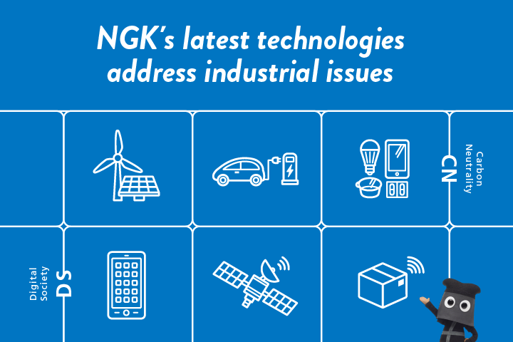 NGK's latest technologies address industrial issues
