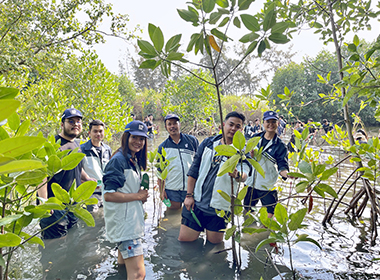 A photo of mangrove planting by NGK CERAMICS (THAILAND)